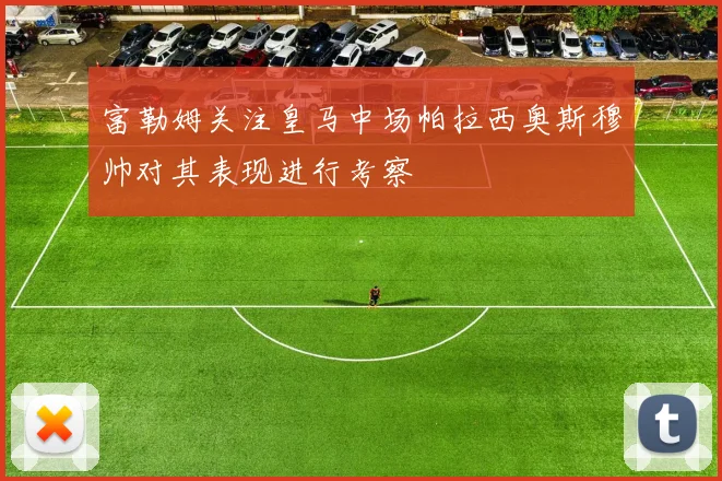 富勒姆关注皇马中场帕拉西奥斯穆帅对其表现进行考察